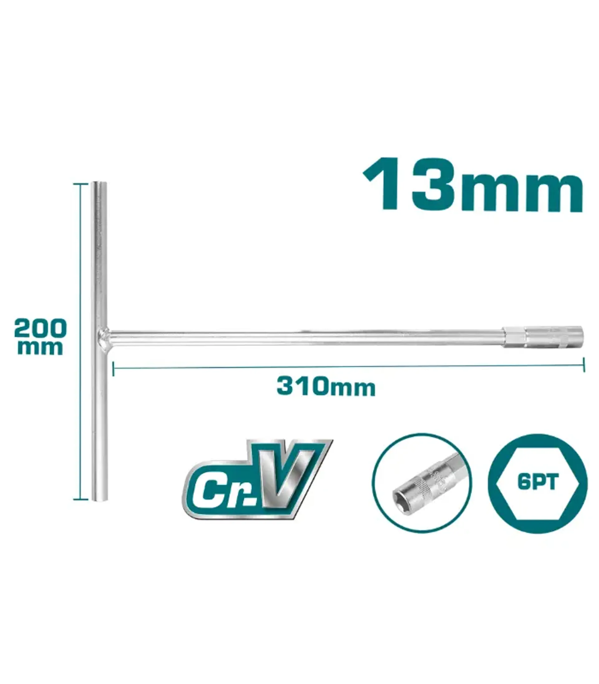 Çelës T 13mm TOTAL THTSV1306