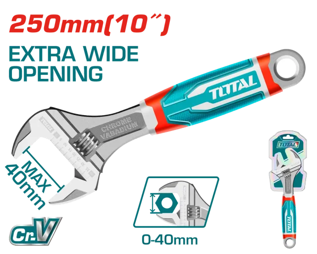ФРАНЦУСКИ КЛУЧ TOTAL 250mm 40mm THT101106