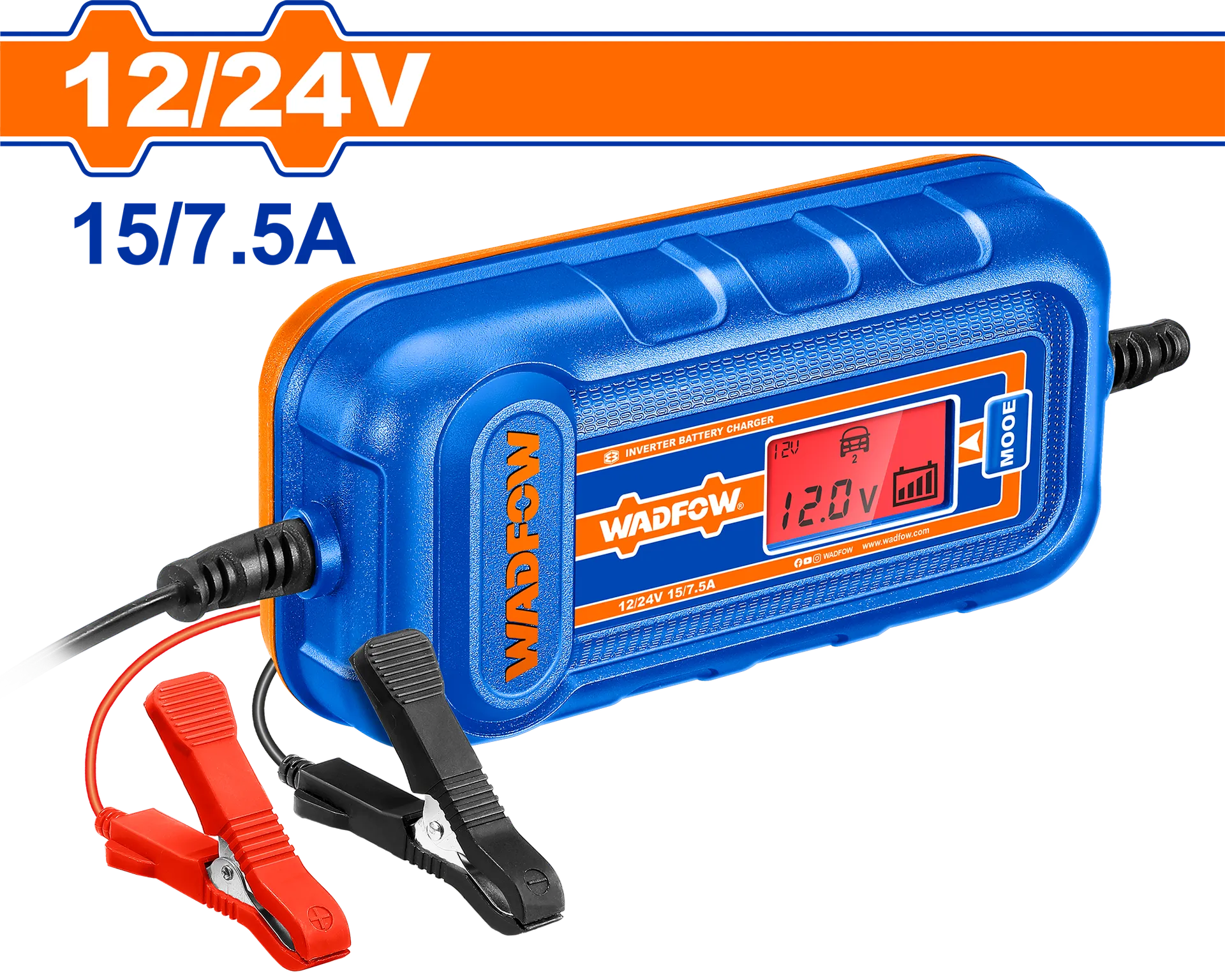 Karikuese Bateri 12/24V 15/7.5A WADFOW WBY1A151