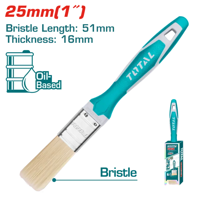 ЧЕТКИ ЗА ФАРБАЊЕ 25mm ГУМЕНА РАЧКА TOTAL THT84016