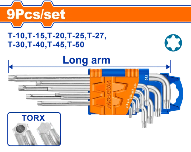 СЕТ од 7 ТОРКС КЛУЧЕВИ T10-T50 WADFOW WHK3291