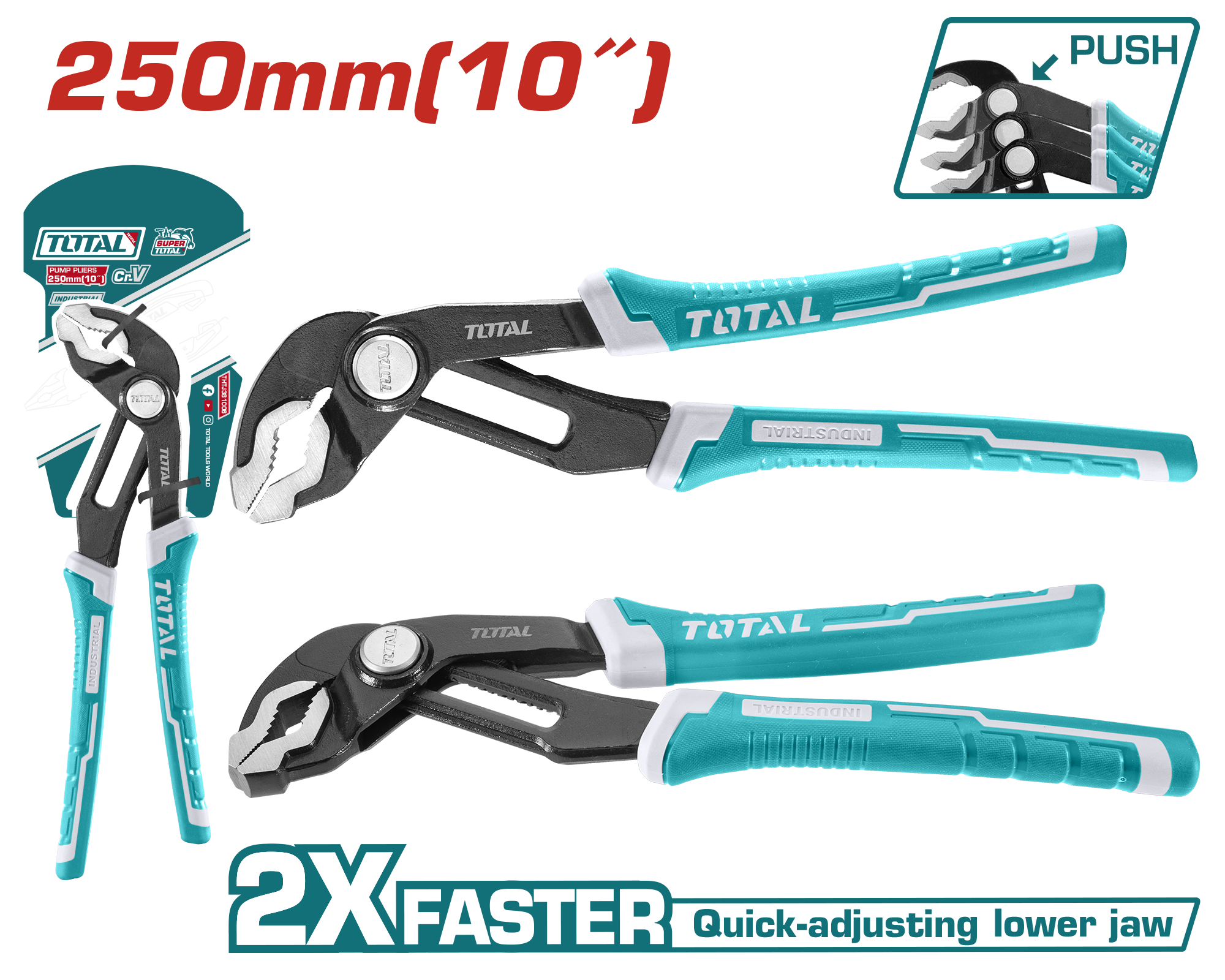 Pincë papagallo TOTAL 250mm THTJ381006