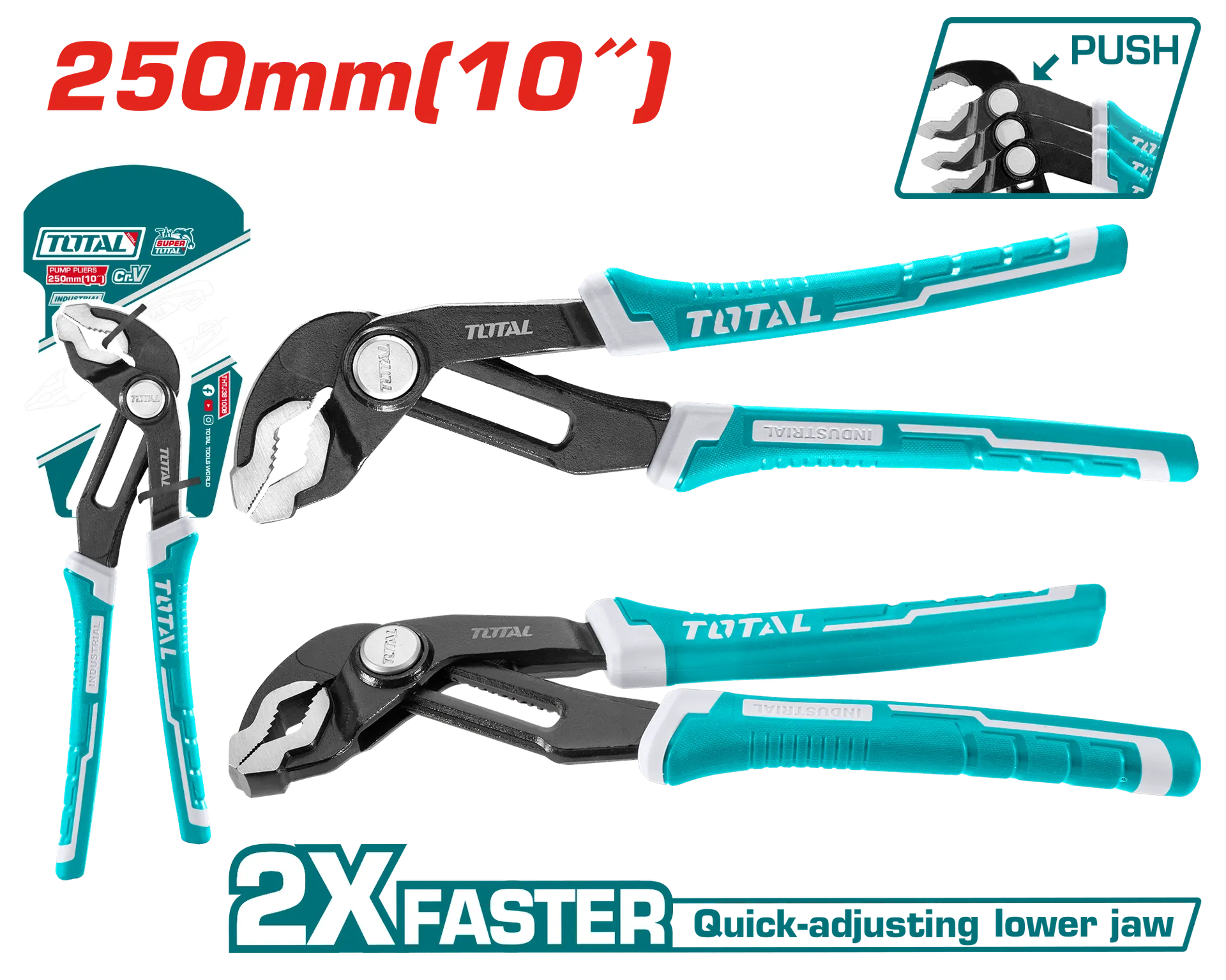 Pincë papagallo TOTAL 250mm THTJ381006