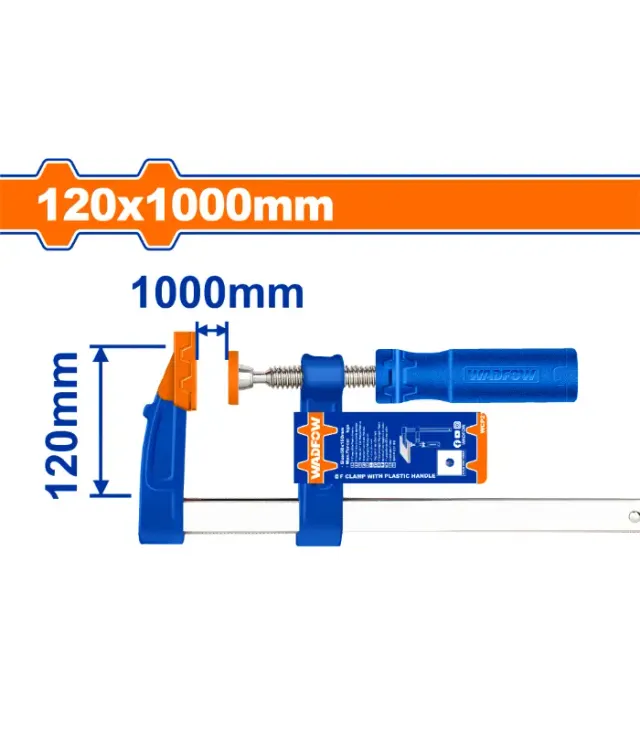 Столарска стега тип F 120x1000mm WADFOW WCP2125