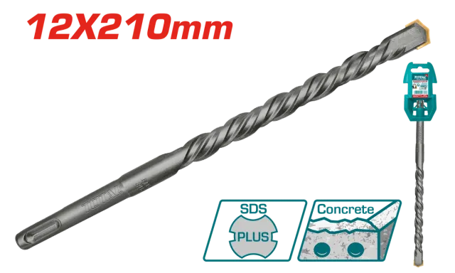 БУРГИЈА ЗА БЕТОН SDS+ 12x210mm TOTAL TAC311201