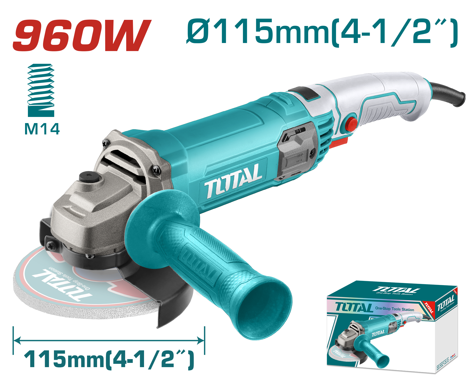 Brues elektrike 950W 115mm TOTAL TOTAL TG10911576