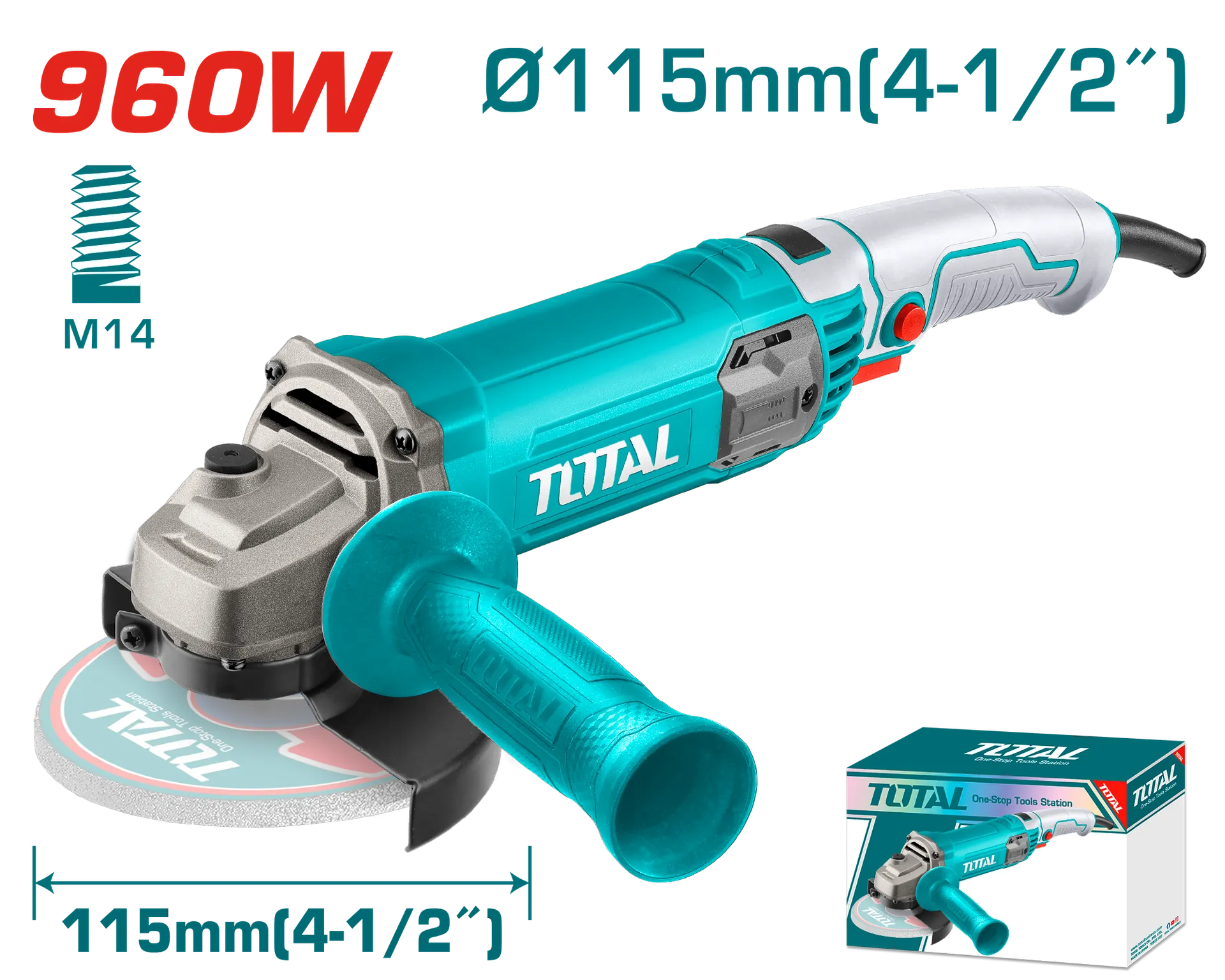 Brues elektrike 950W 115mm TOTAL TOTAL TG10911576