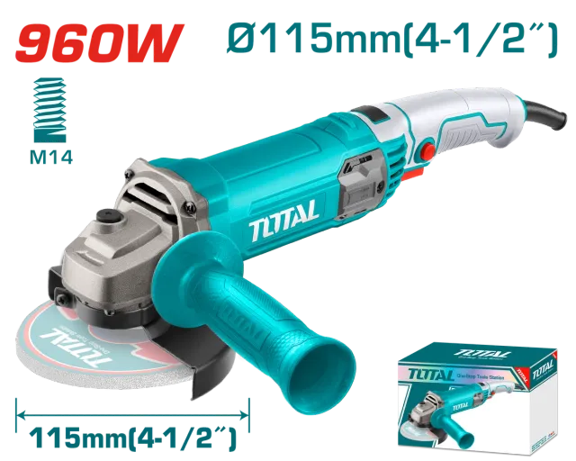 ЕЛЕКТРИЧНА БРУСИЛКА 950W 115мм ТОТАЛ TOTAL TG10911576