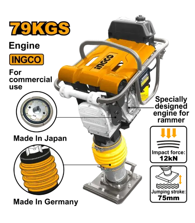 БЕНЗИНСКИ ТАМПЕР 3.20kW/4.00HP 79KG INGCO GRTS90