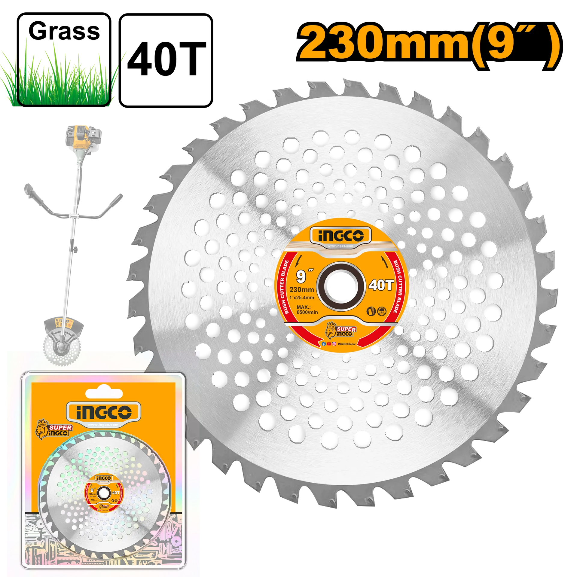Fletë sharre INGCO 230mm 40T për trimer TSB423045
