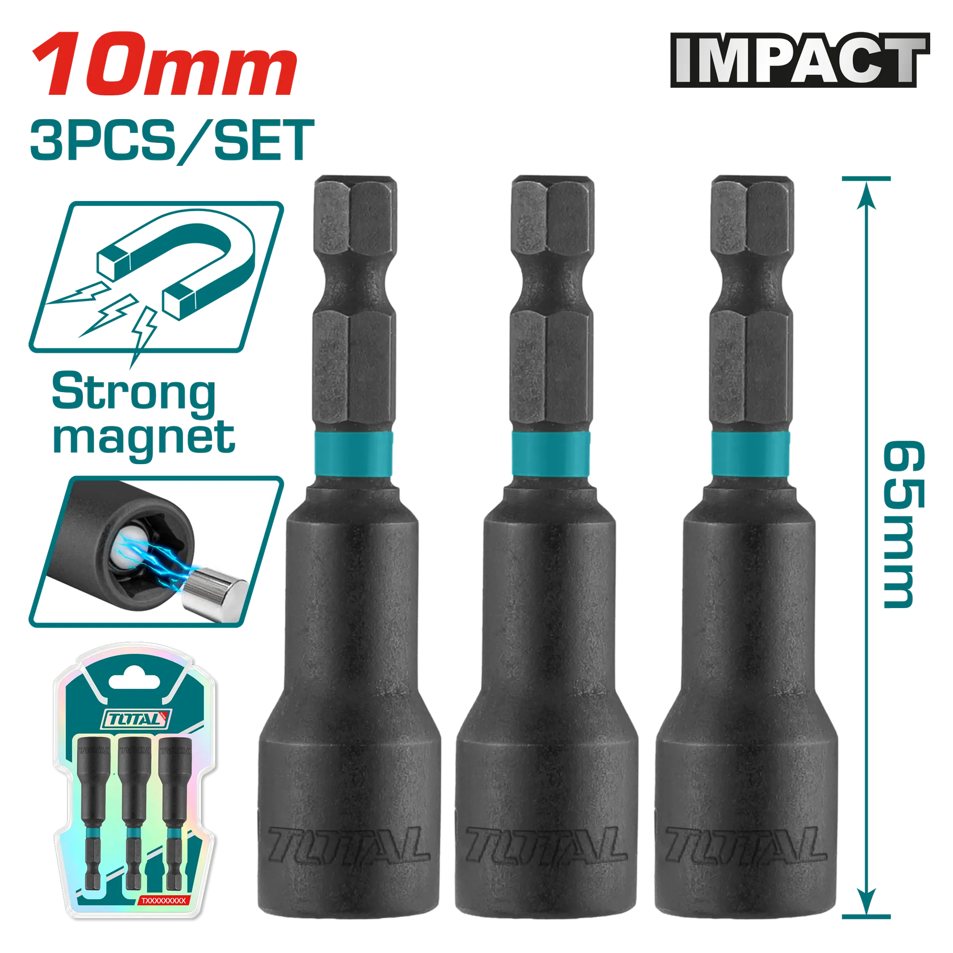 Grupi 3/1 mbajtës patent çelësa TOTAL 10mm – TAC271031