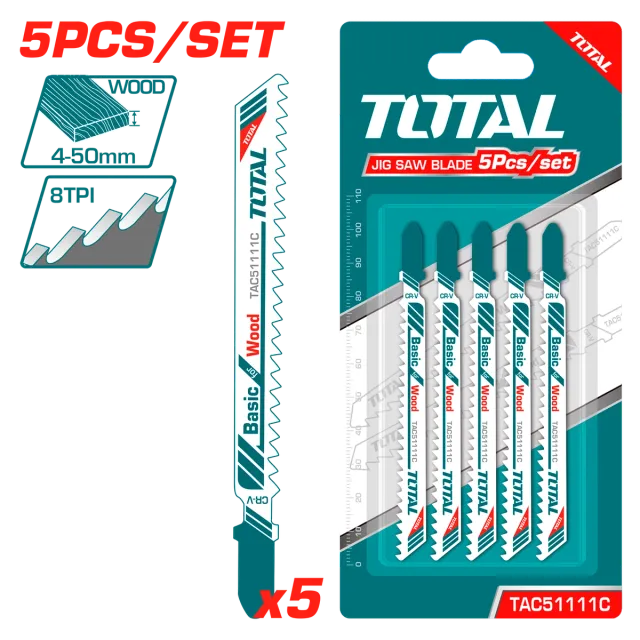 НОЖ ЗА УБОДНА ПИЛА ДРВО 5/1 TOTAL TAC51111C