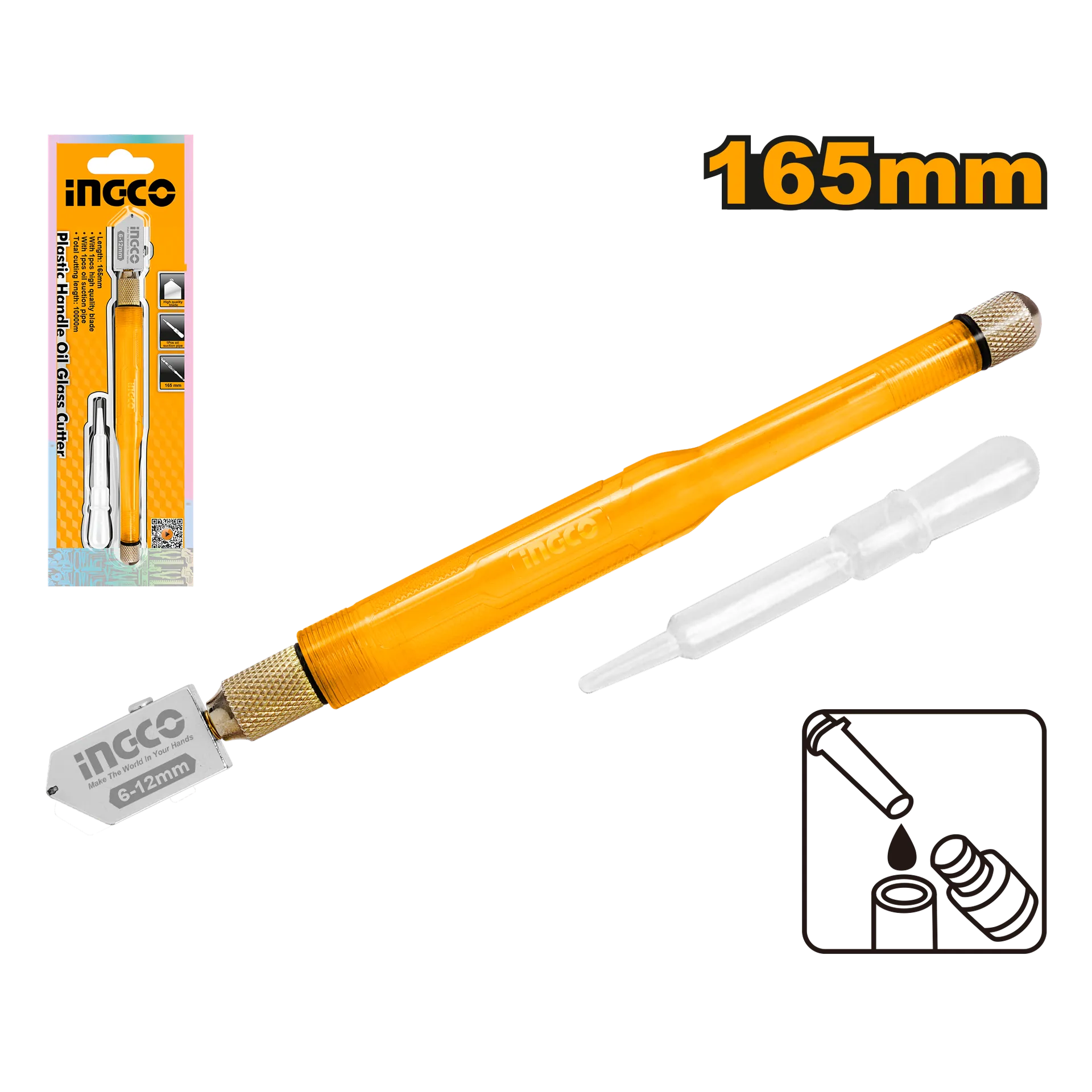 Diamant për prerje të xhamit INGCO PVC HGCT05