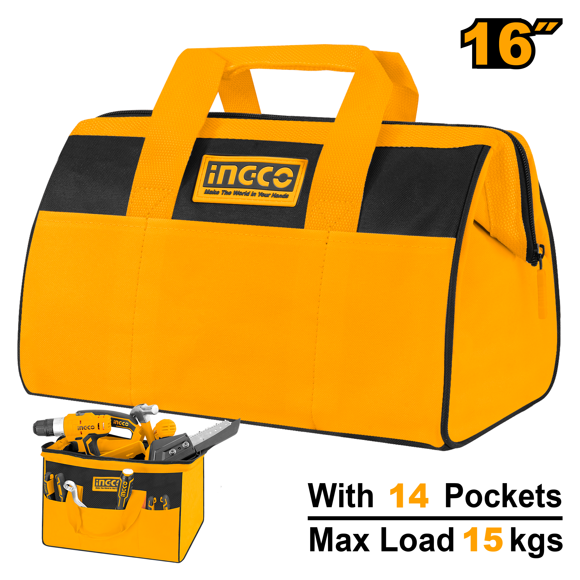 ТОРБА ЗА АЛАТ 16″ INGCO HTBG28161