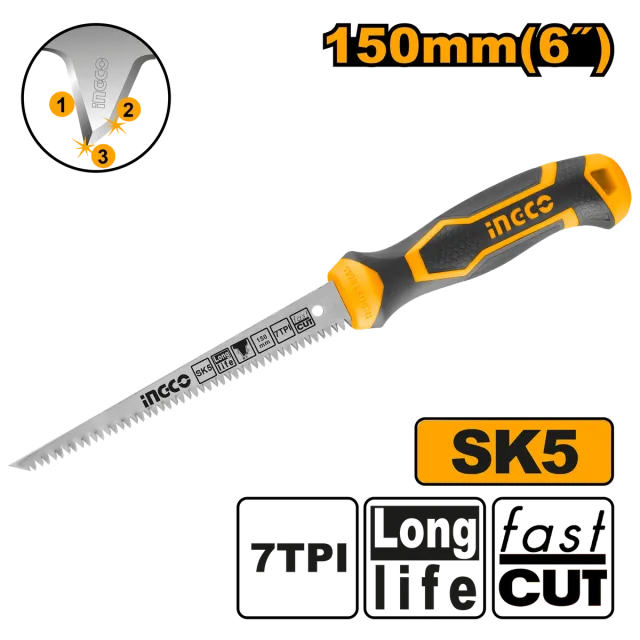 Sharrë INGCO për gips karton 6″ (150mm) HWBSW68