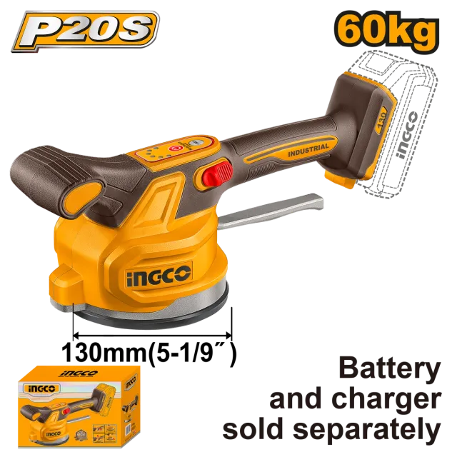 ВАКУМ ЗА СТАКЛО 20V СОЛО БЕЗ БАТЕРИИ INGCO CTVLI2001