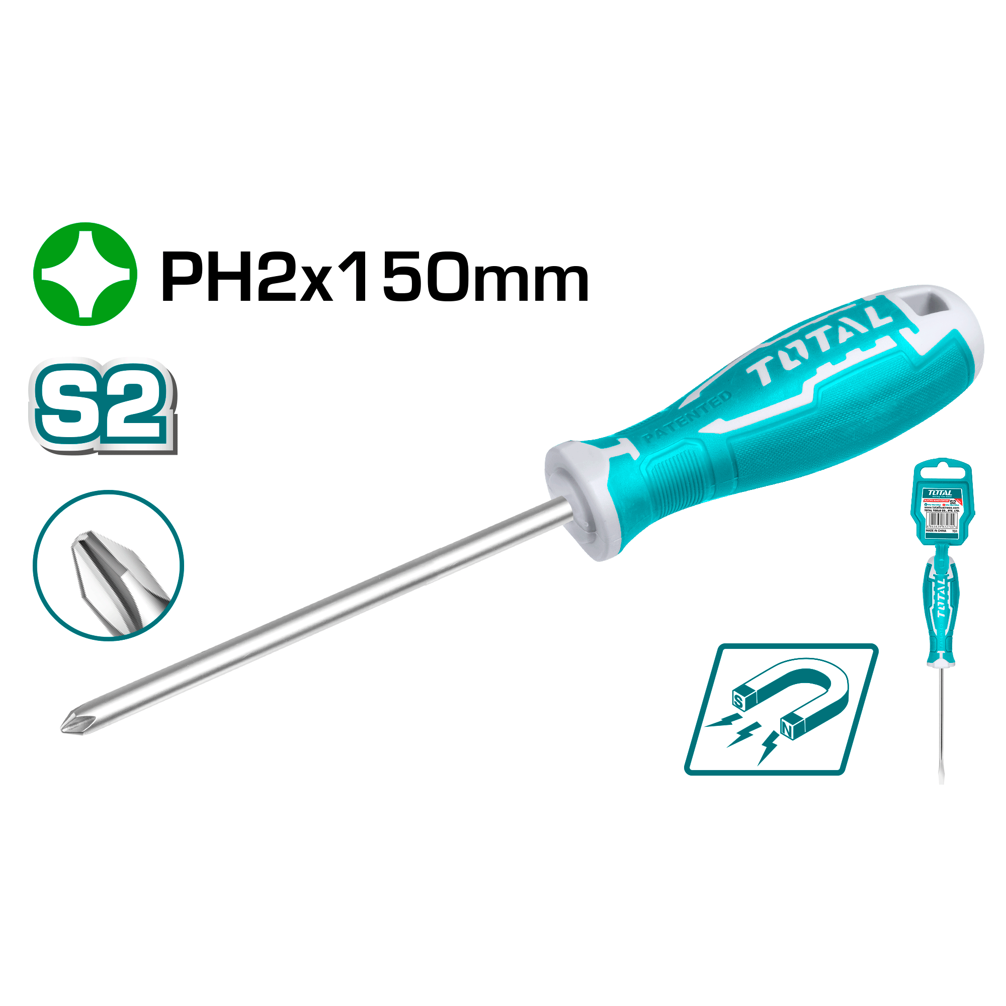 Vida screwdriver TOTAL PH2x150mm THT26PH2150