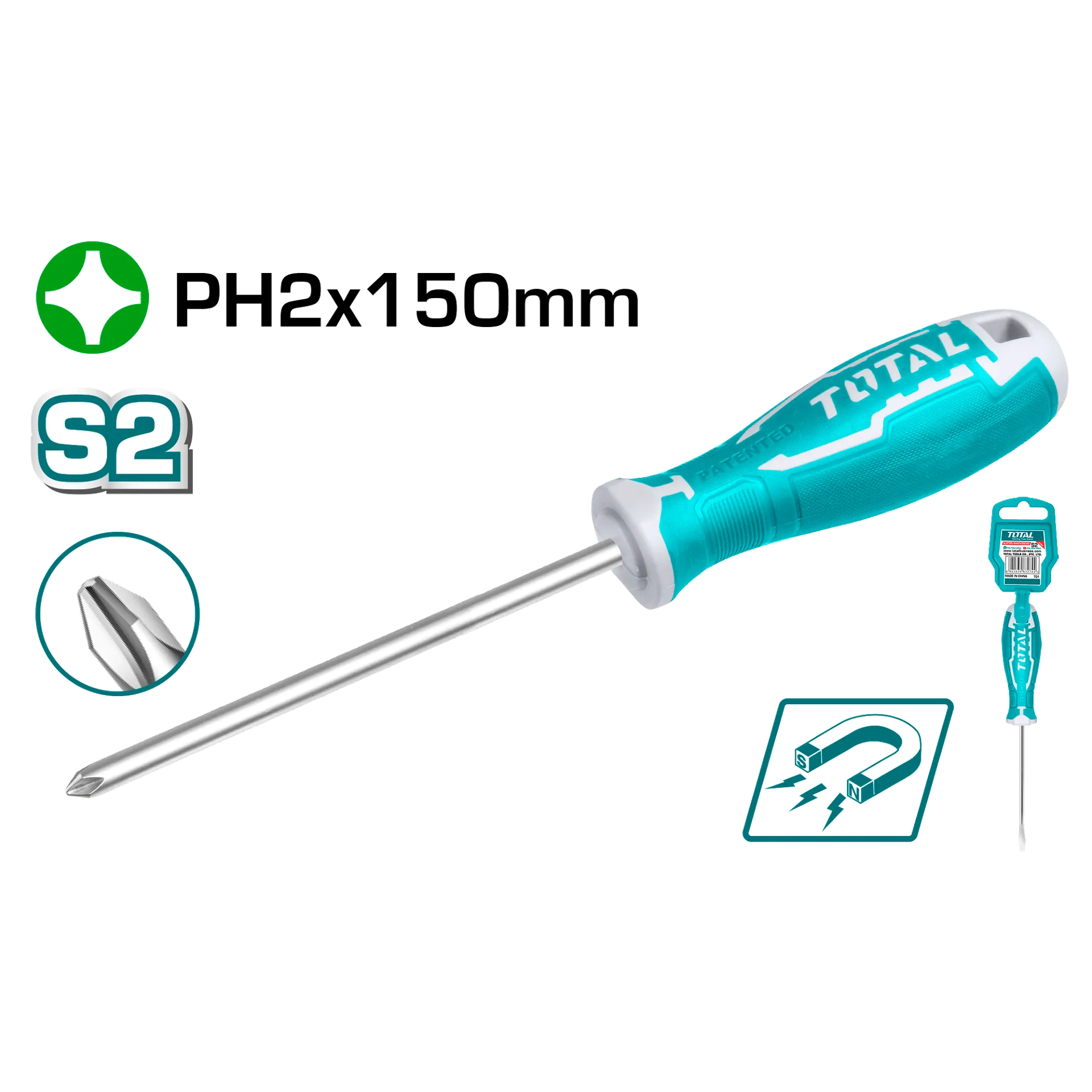Vida screwdriver TOTAL PH2x150mm THT26PH2150