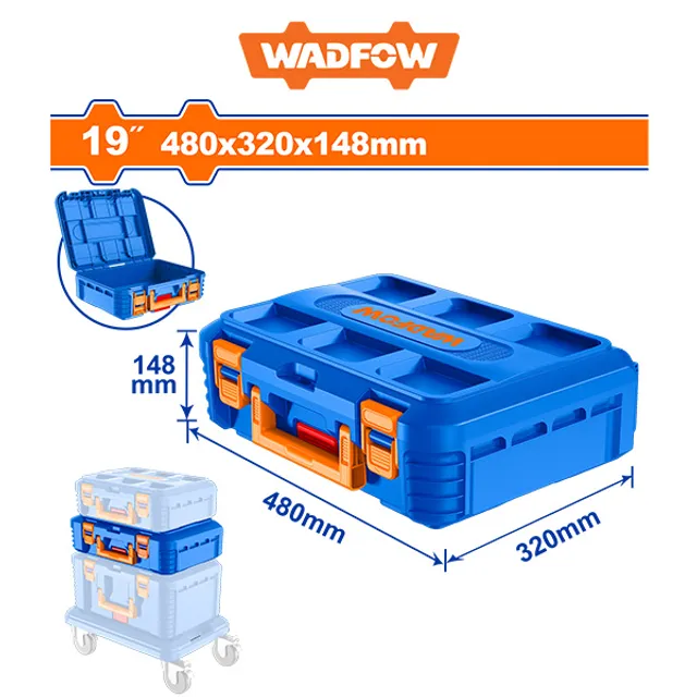 КУТИЈА ЗА АЛАТ STACKABLE 19″ 480mm WADFOW WTB6602