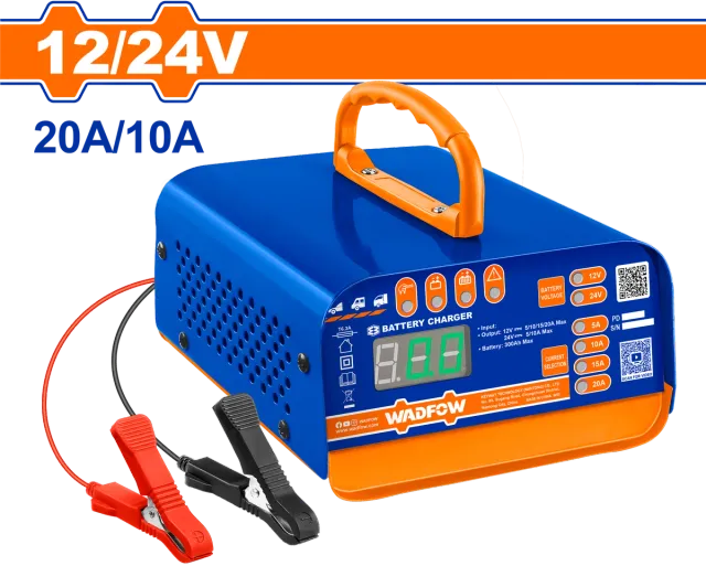 ПОЛНАЧ ЗА АКУМУЛАТОР 12/24V 20A/10A WADFOW WBY1A201