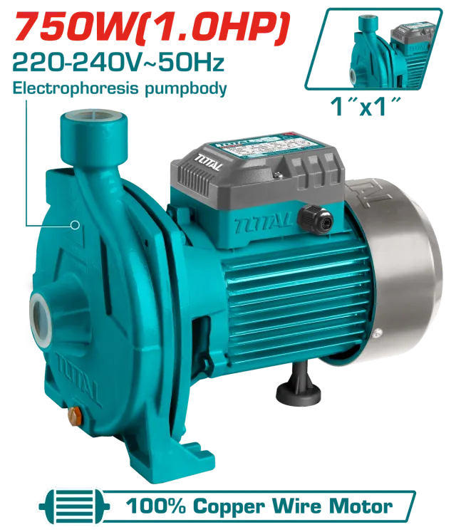 Pompa centrifugale për ujin 750W TOTAL TWP27506