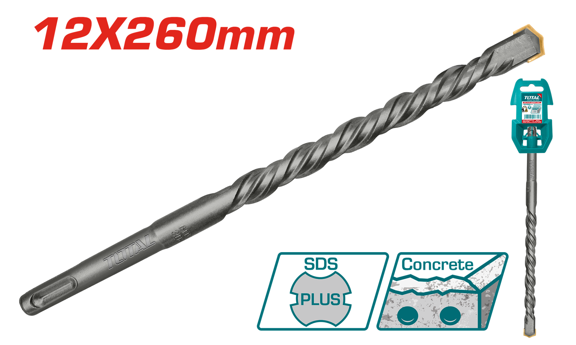 БУРГИЈА SDS +TOTAL 12×260 TAC311203