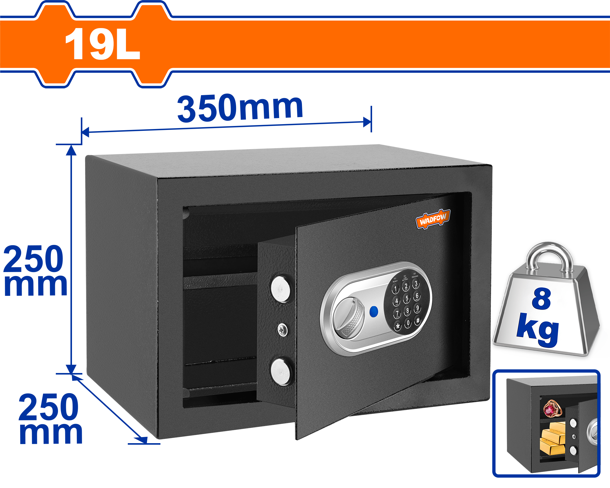 Sënduk elektronik 19L WADFOW WEB1525