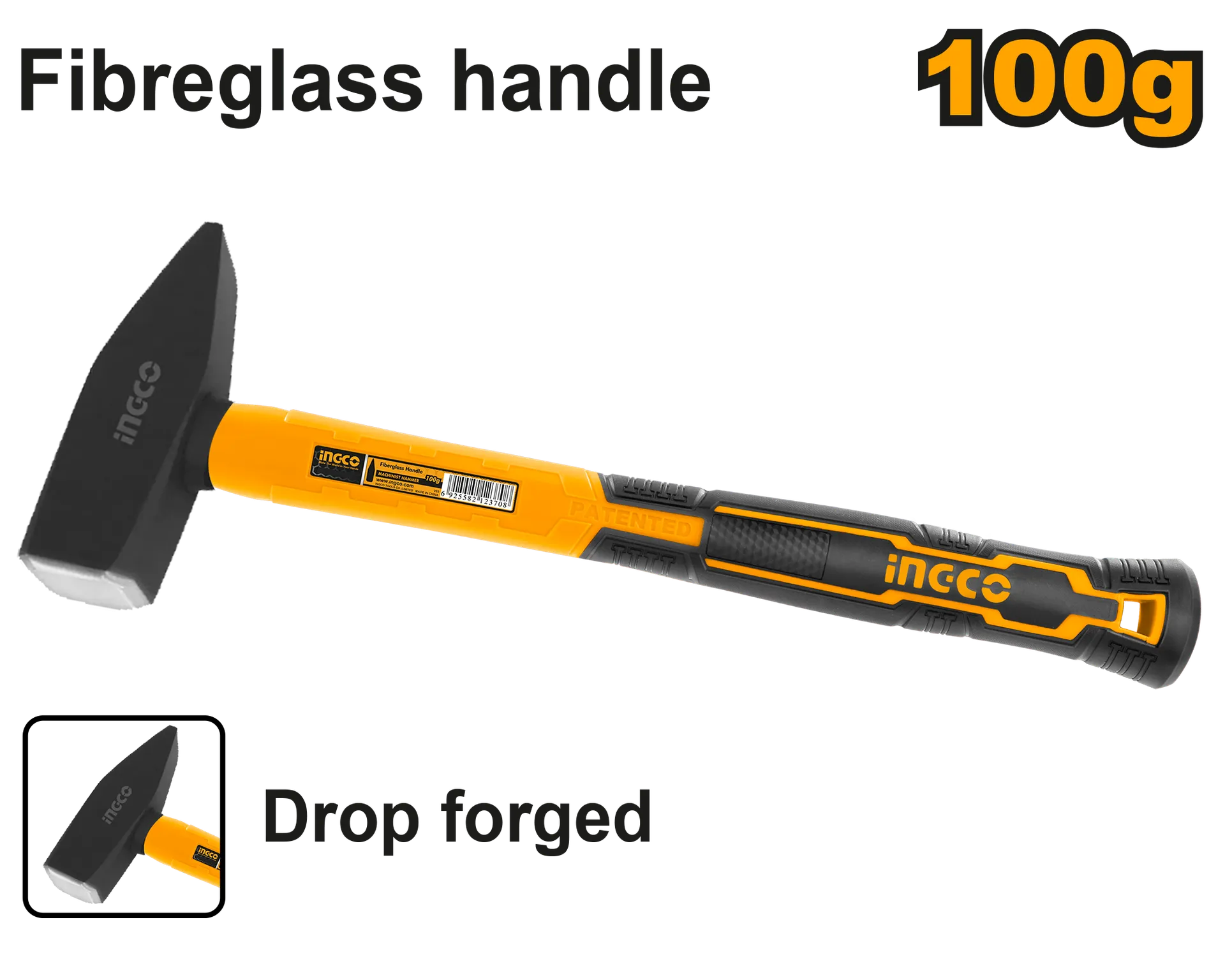 Çekiç fibreglas dorezë INGCO 100gr HMHS81001