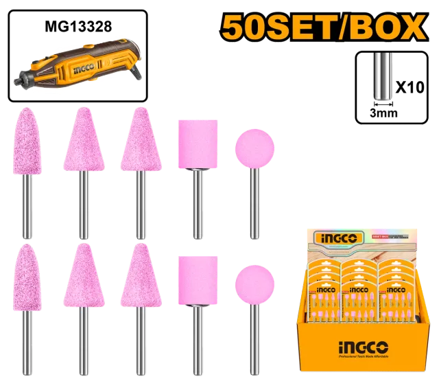 БУРГИИ КАМЕН СЕТ 10/1 INGCO AKB1012