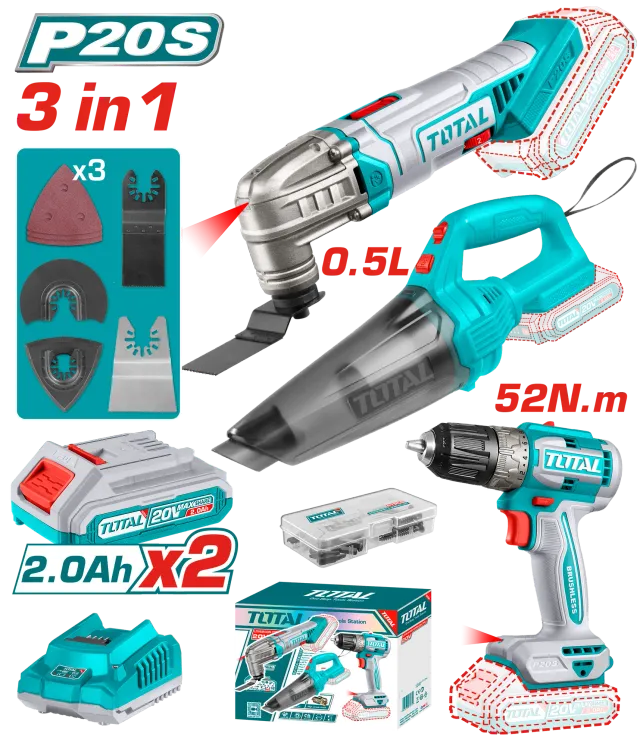 COMBO СЕТ 5/1 TOTAL 20V TOSLI240685