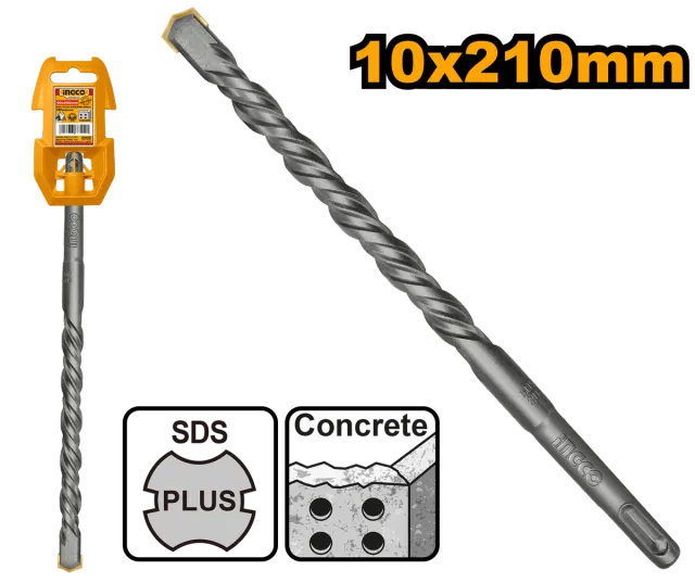 БУРГИЈА ЗА БЕТОН 4 ЗАБИ 10X210mm INGCO DBH1211003C