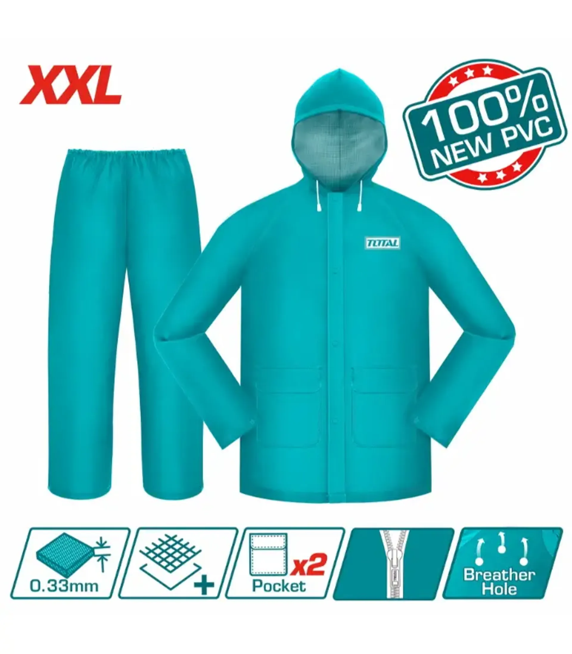 Mantele+pantallona TOTAL XXL -THTRS031 XXL