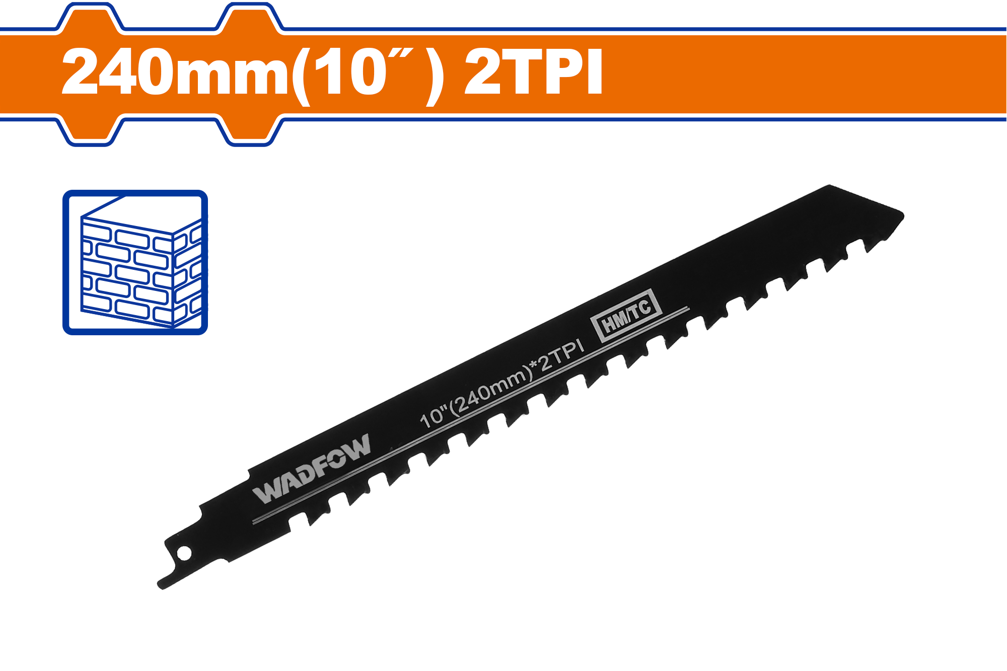 Thika per sharrë trupi per blloqe WADFOW 240mm (10") – WJT1543HM