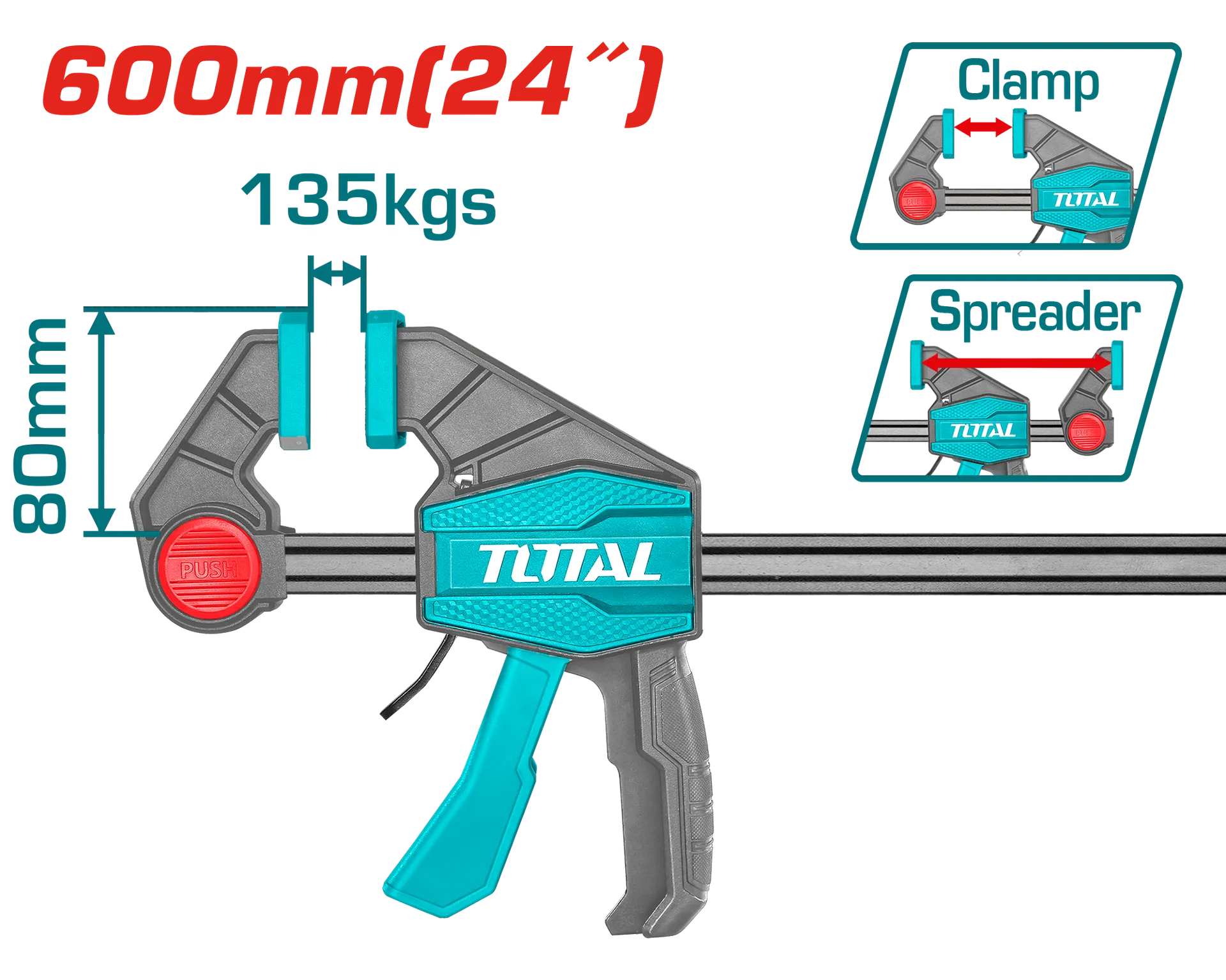 БРЗА СТОЛАРСКА СТЕГА 600mm 60Kg TOTAL THT1346802