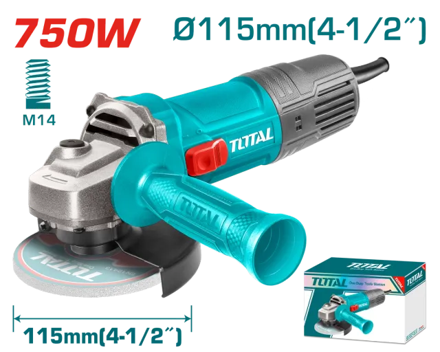 Smerigliatrice elektrike këndore 750W 115mm- TOTAL TG10711556