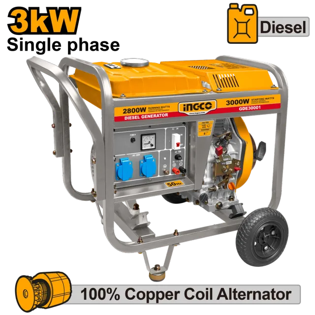 АГРЕГАТ ДИЗЕЛ 3 KW INGCO GDE30001