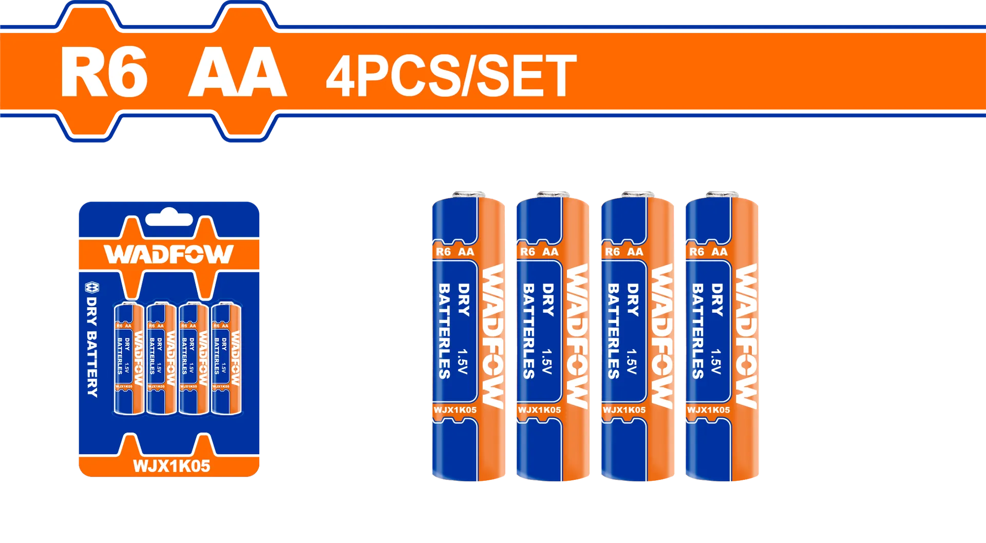 Bateria 1.5V AA seti 4/1 WADFOW WJX1K05