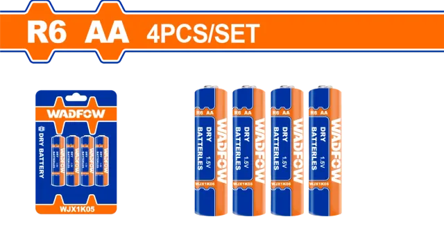 БАТЕРИЈА 1.5V AA СЕТ 4/1 WADFOW WJX1K05