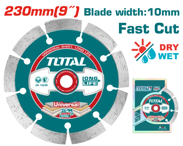 Disk diamanti TOTAL 230mm beton TAC2112303