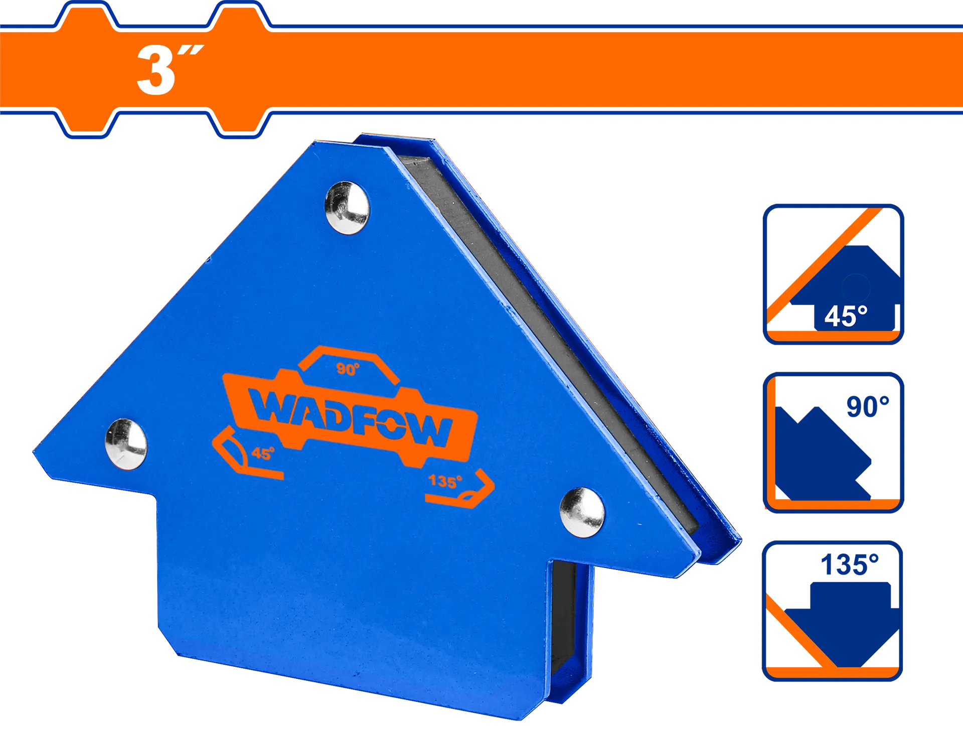 Magnet këndor për saldim 3" WADFOW WMC1603