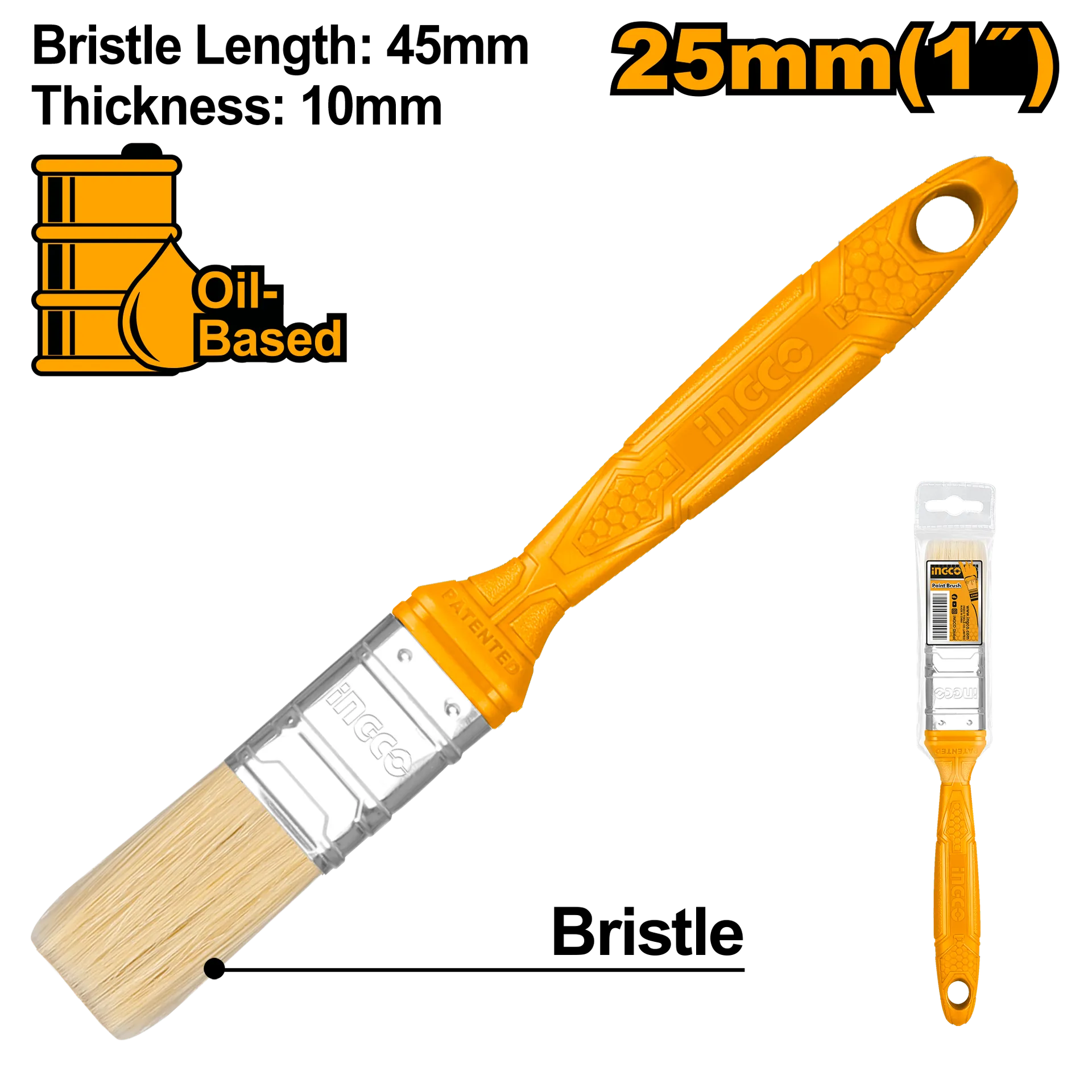 ЧЕТКИ ПВЦ 25mm INGCO CHPTB68701
