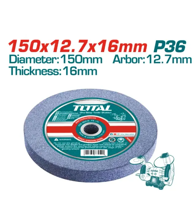БРУСЕН КАМЕН ЗА СТОЛНА БРУСИЛКА 150mm TBG15015 P36 – TOTAL TAC1506023/6