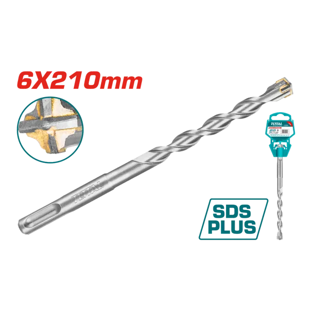 БУРГИЈА ЗА БЕТОН 4 ЗАБЦИ 6×210mm TOTAL – TAC310603C