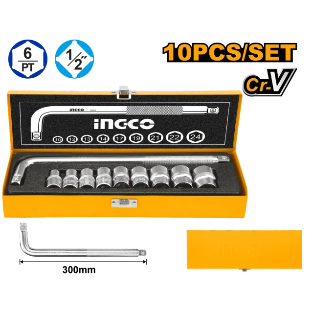Сет крцкалки во кутија 10/1 INGCO HKTS12101
