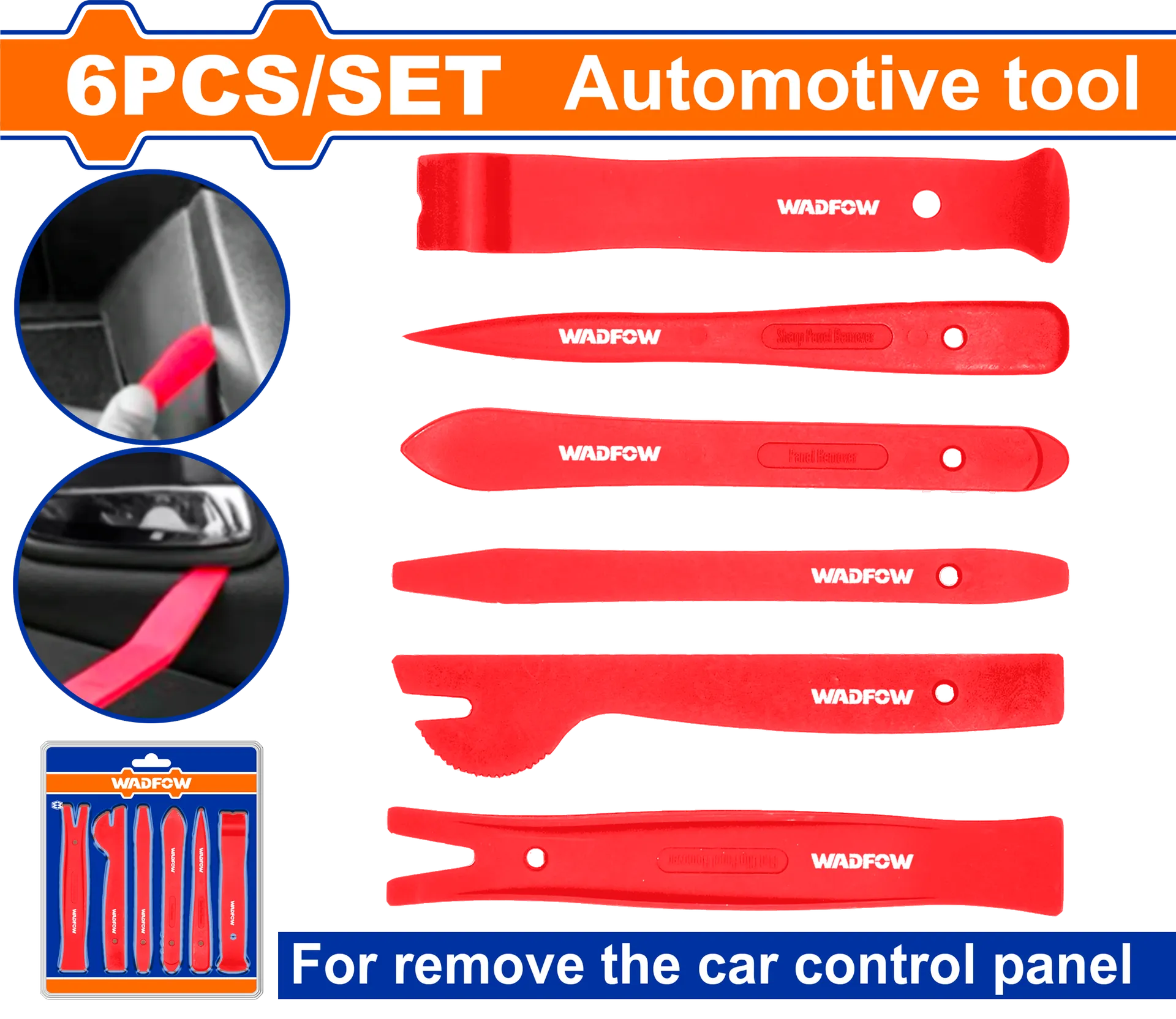 Alat për servis dhe hapje pjesësh plastike WADFOW set 6/1 – WQB5406