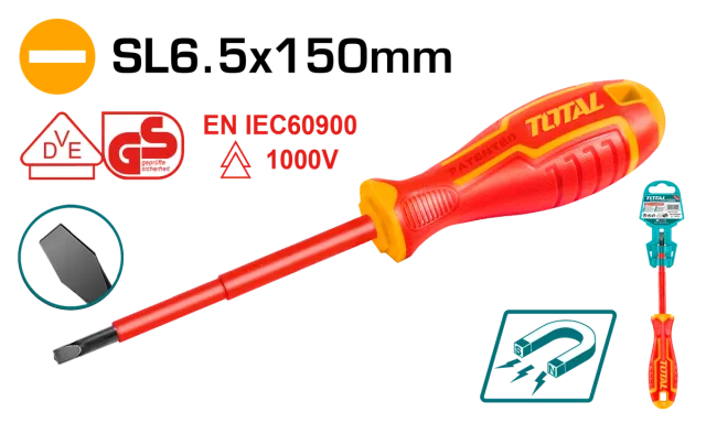 Kaçavidë elektricist – SL6.5x160mm TOTAL THTIS6150