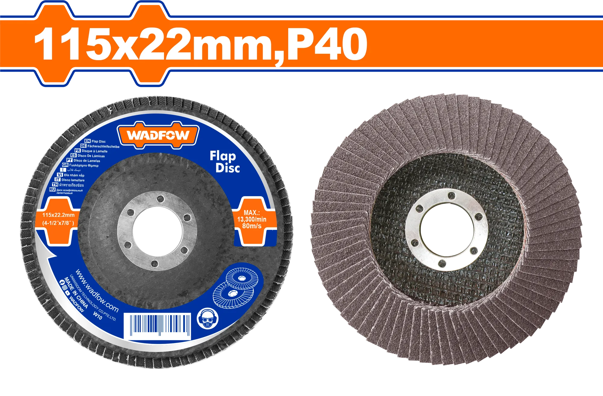 ФЛАП ДИСК 115mm P40 WADFOW WYL1301