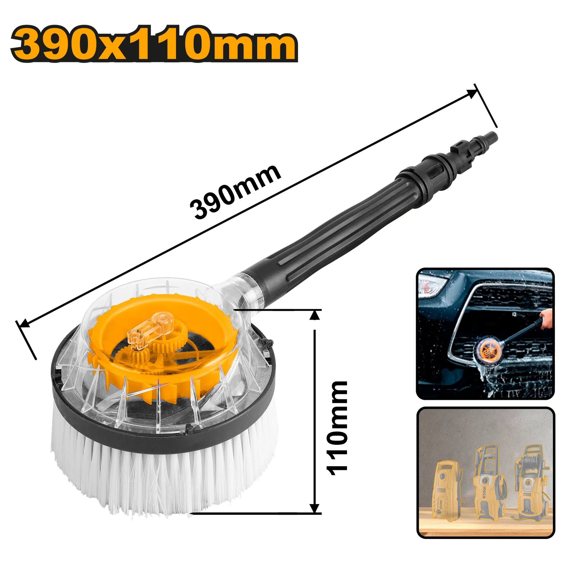 Vap Pistol furçë pastrimi INGCO HRB8702