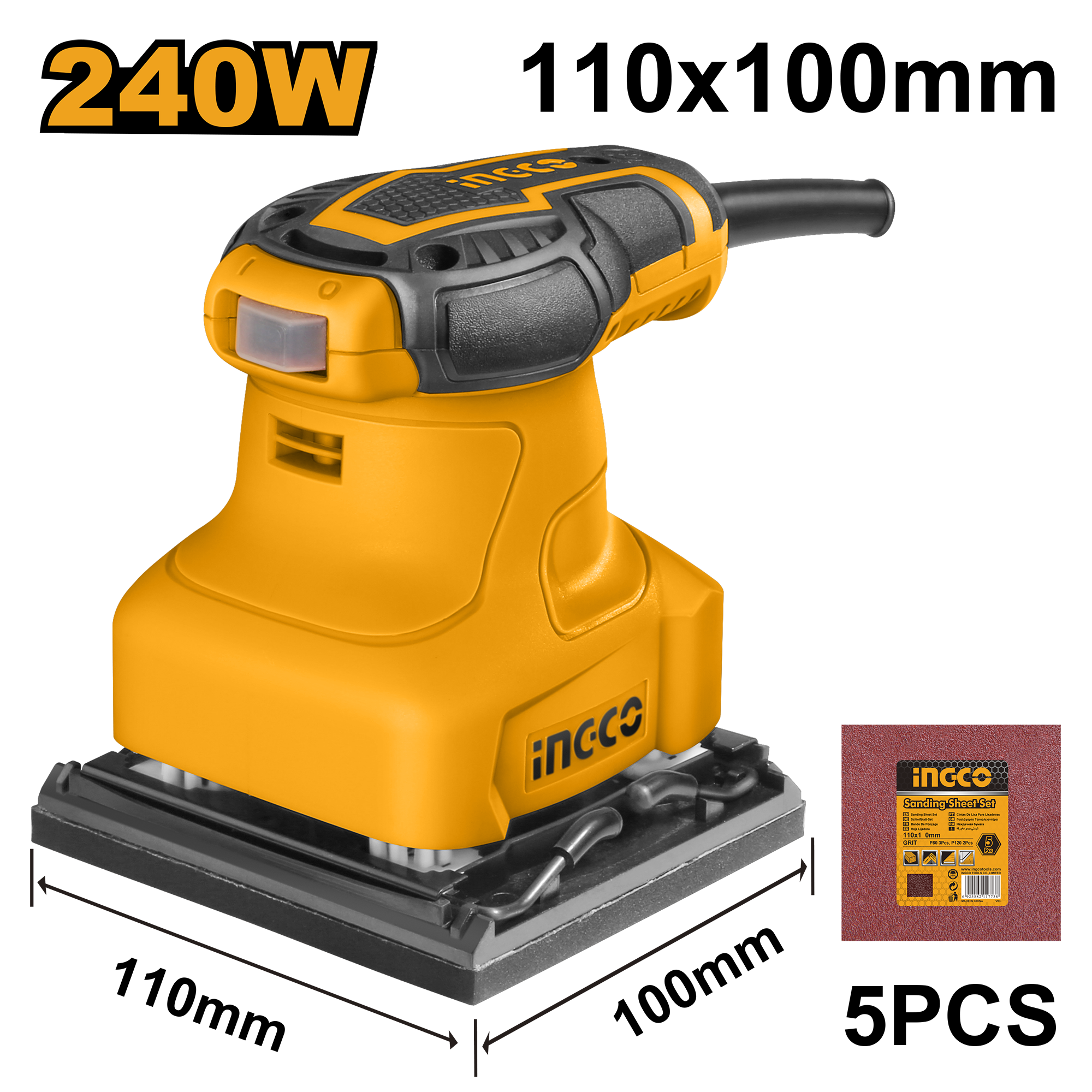Brusilka Vibruese 240W INGCO PS2408