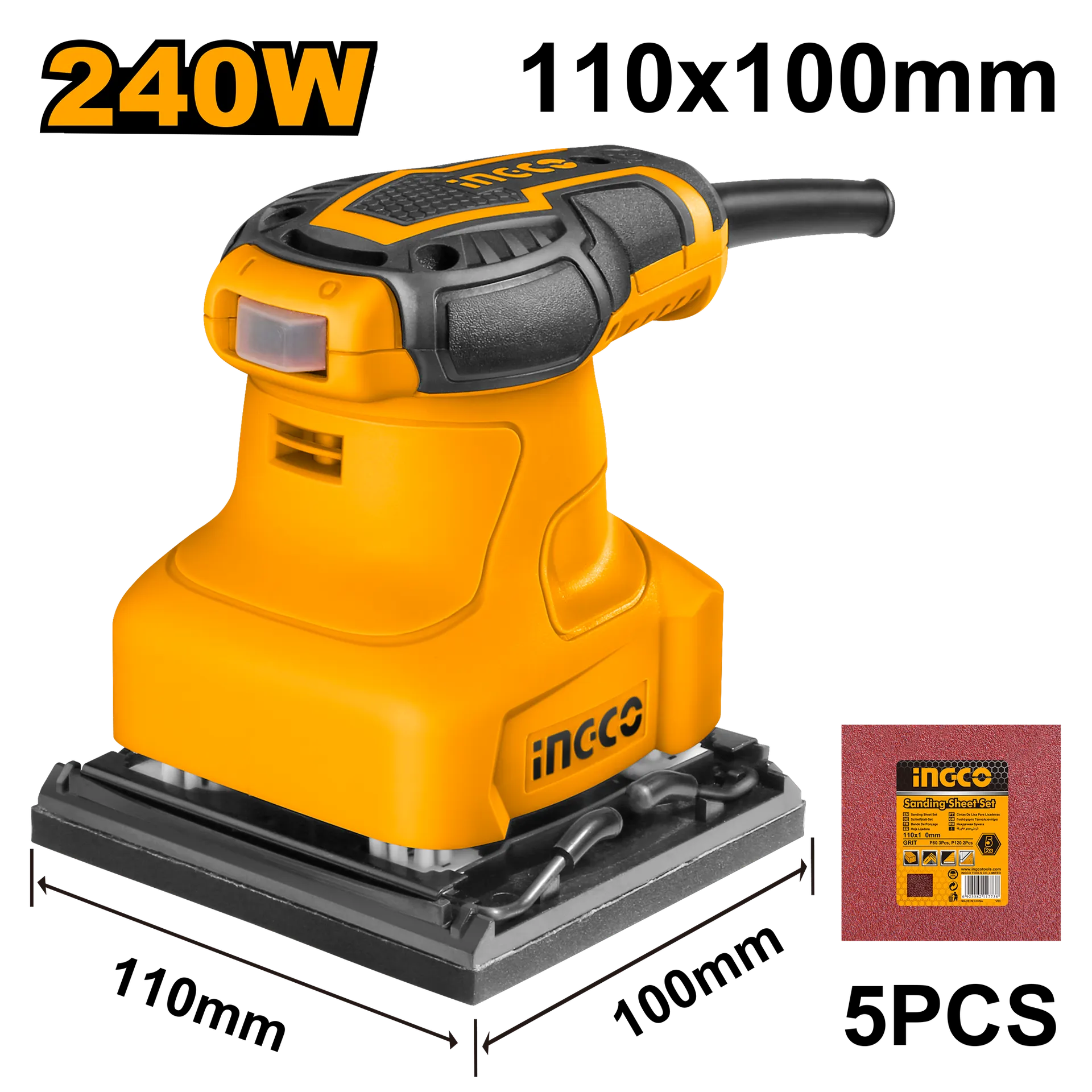 Brusilka Vibruese 240W INGCO PS2408
